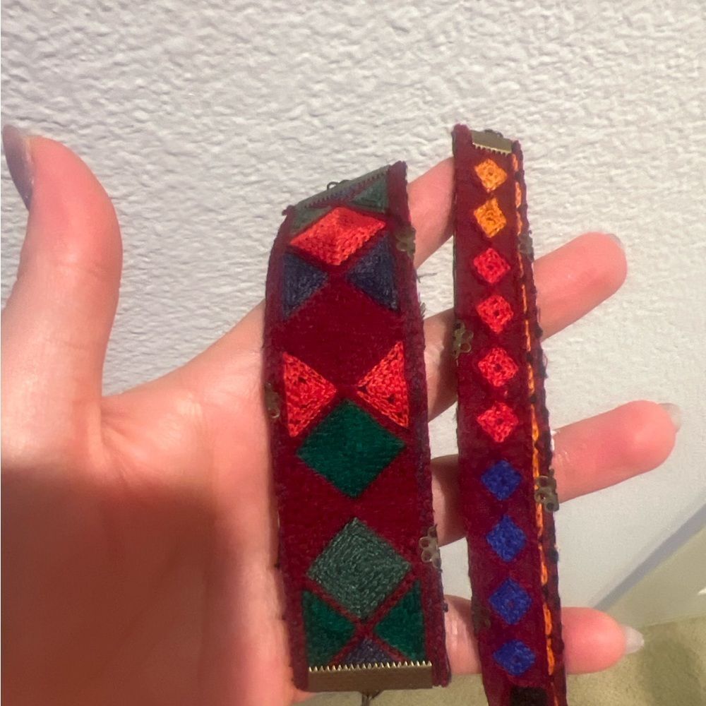 Colorful Geometric Pattern Bracelet Set - Picture 2 of 2